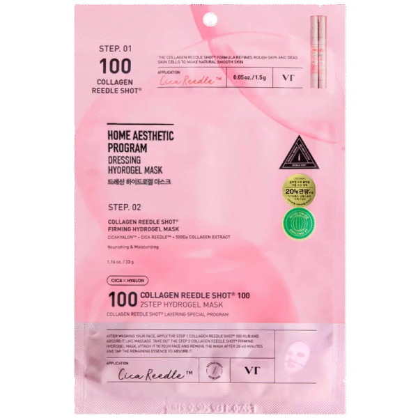 Двухфазная гидрогелевая маска с коллагеном VT Cosmetics Collagen Reedle Shot 100 2Step Hydrogel Mask