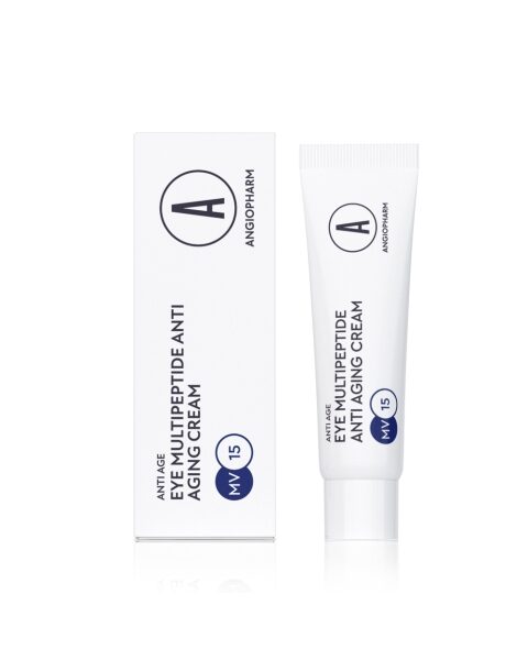 ANGIOPHARM Миниатюра: Мультипептидный омолаживающий крем для кожи вокруг глаз 5мл ANTI AGE