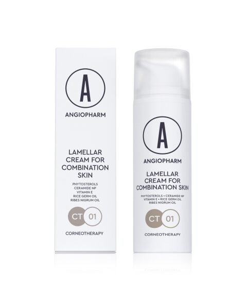 ANGIOPHARM Ламеллярный крем для комбинированной кожи 50мл CORNEOTHERAPY