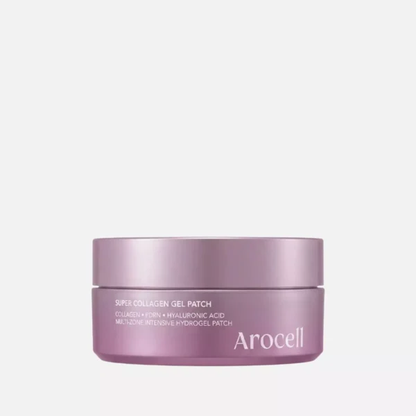 Коллагеновые патчи для глаз с ПДРН, бакучиолом и пептидами Arocell Super Collagen Gel Patch 60 шт